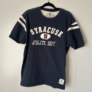 Syracuse university textured vintage style graphic shirt